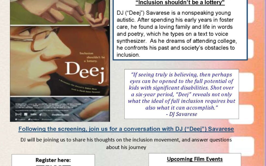 Deej Documentary Screening [Inspiring Family Leaders Through Film]