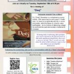 Film series flyer with details about upcoming film screening