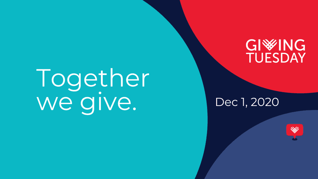 Together we give. Giving Tuesday 2020