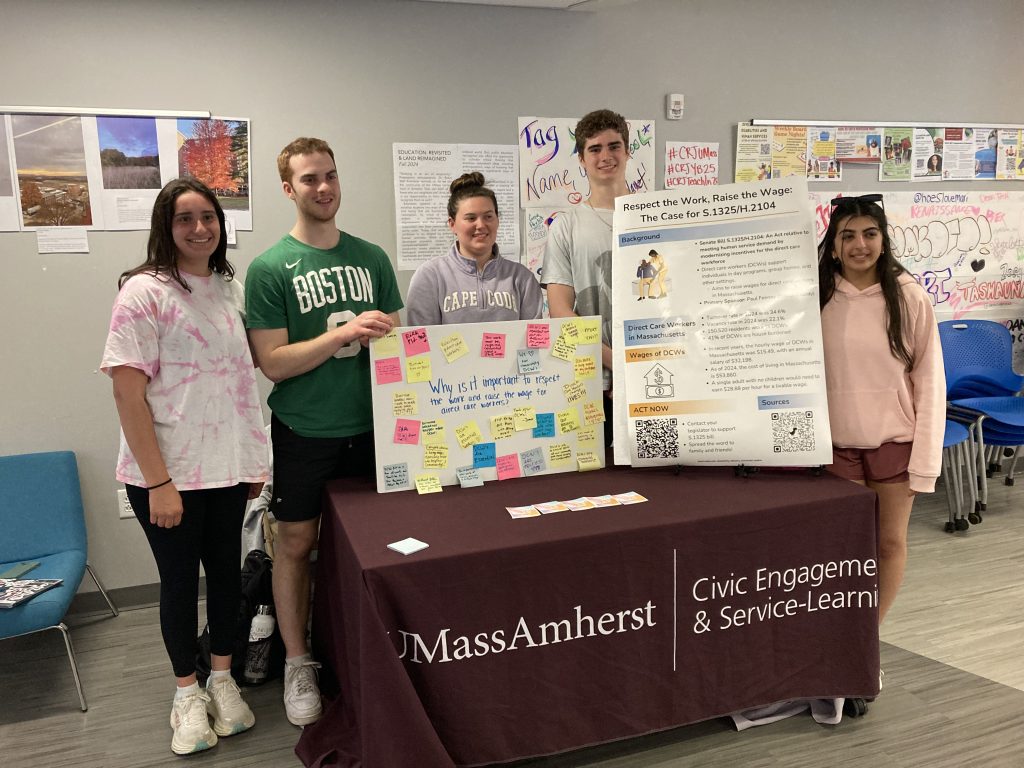 Photo of students at UMass Amherst