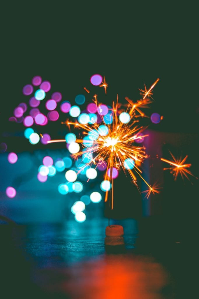 Photo: Firework sparkler