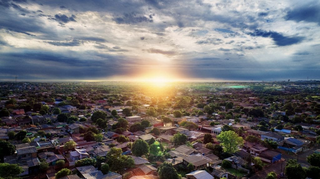 Photo: aerial view of houses and neighborhoods